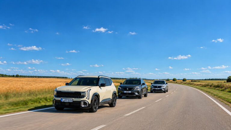 proovisoit kia seltos, peugeot 3008 ja peugeot 5008